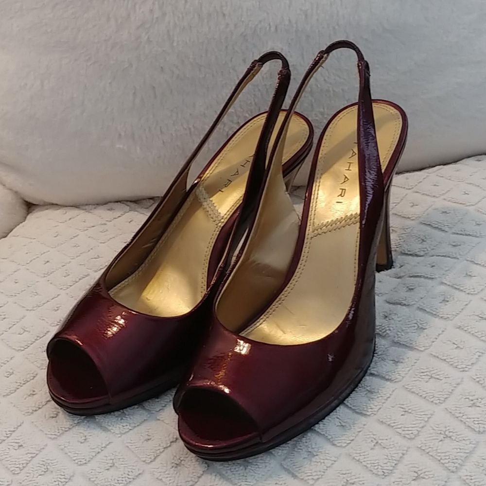 Bordeaux Slingback Heels by Tahari